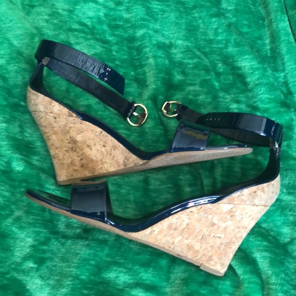 Authentic GUCCI WEDGE SANTANDER ANKLE STRAP - Picture 5 of 10